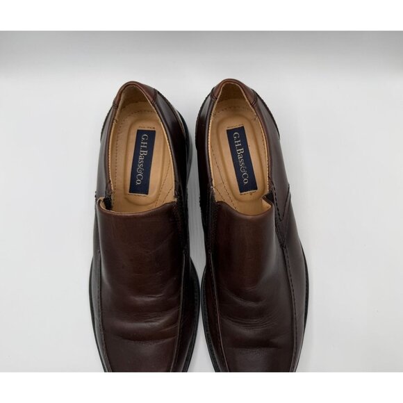G H Bass & Co. Simon Loafers  Men's Size 8.5M Dark Brown Leather Dress Shoes - Picture 3 of 16